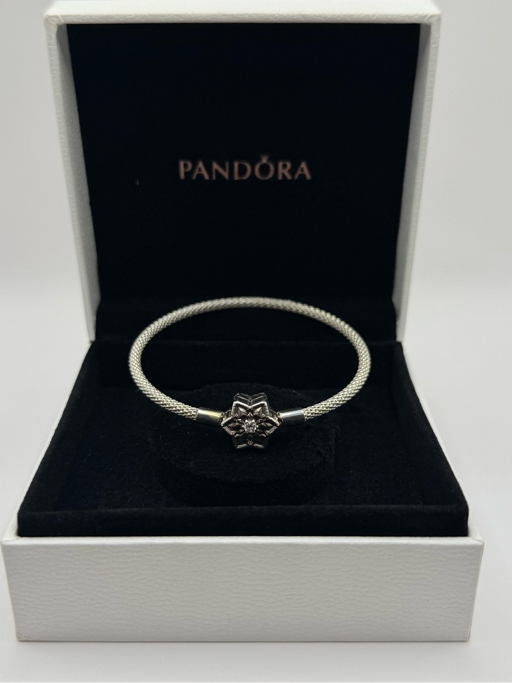 Authentic Pandora “Shine Bright” Sterling Silver Bracelet 925 ALE w/ Box